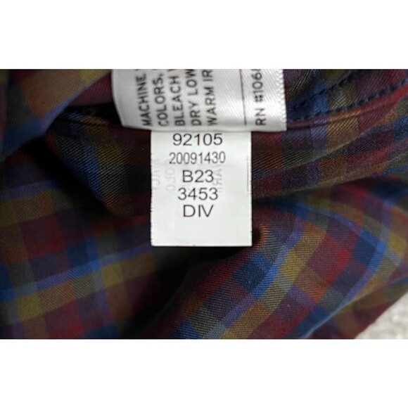 Duluth Trading Company Shirt Wrinkle Fighter Men's 4XL Button Down Red Plaid - Picture 8 of 8